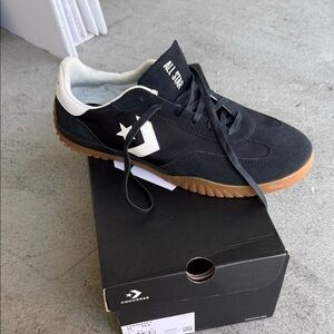 Converse All Star Men's Black & White Sneakers with Gum Sole